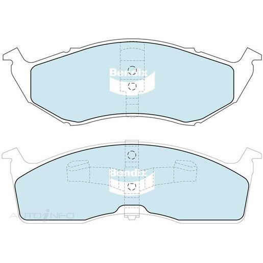 Bendix Front Brake Pads - DB1374-HD