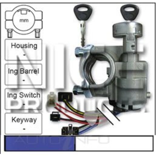 Nice Products Ignition Switch & Lock Assembly - NIC223