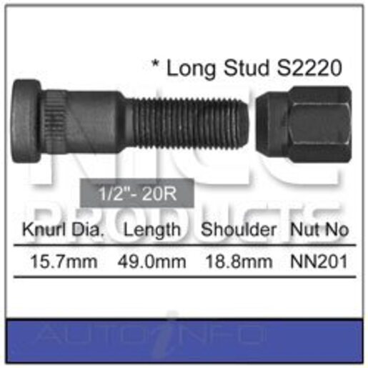 Nice Products Wheel Stud & Nut Set - NS224