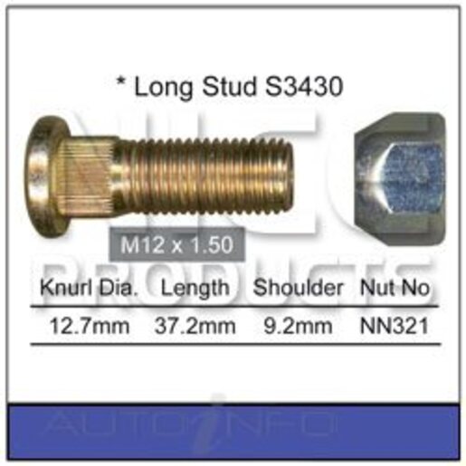 Nice Products Wheel Stud & Nut Set - NS373