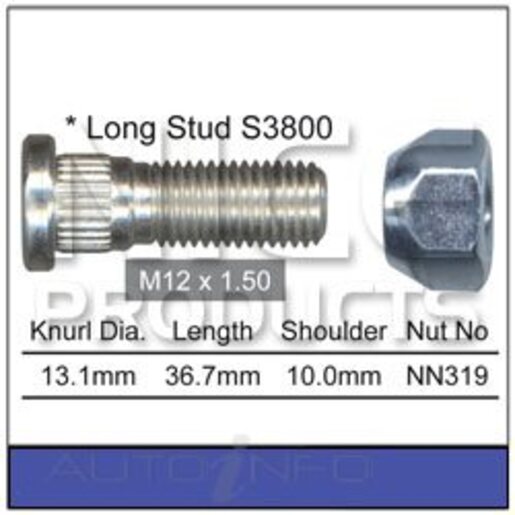 Nice Products Wheel Stud & Nut Set - NS320