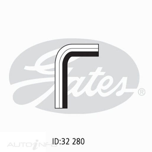 Gates Upper Radiator Hose - 05-0933