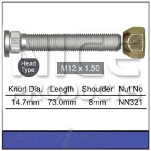 Nice Products Wheel Stud & Nut Set - NS3740