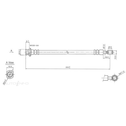 Protex Hydraulic Hose - Rear - H1717