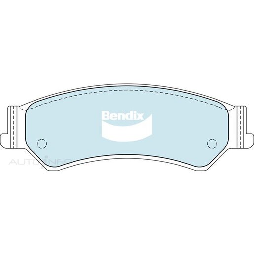 Bendix Ceramic Rear Brake Pads - DB1675-GCT