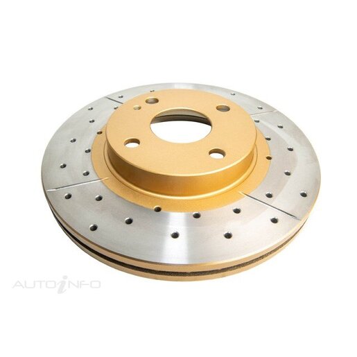 DBA Disc Brake Rotor Single Street Cross Drilled & Slotted - DBA533X