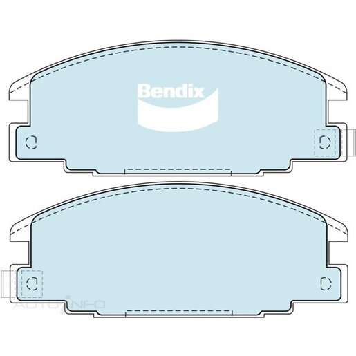 Bendix Front Brake Pads - DB1116-4WD