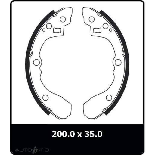 Protex Brake Shoes - Rear - N3189