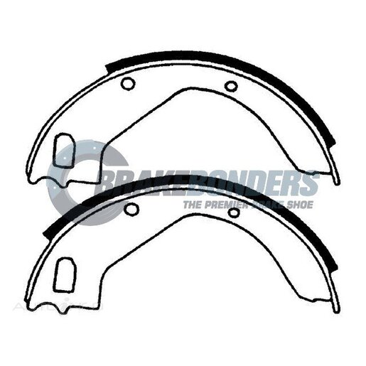 Brake Bonders Rear Brake Shoes - N1442