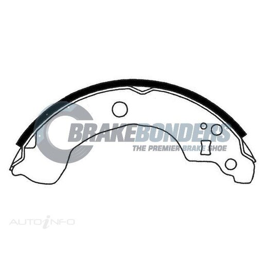 Brake Bonders Rear Brake Shoes - N1792