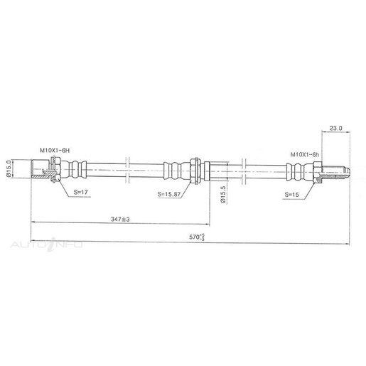 Protex Hydraulic Hose - Front - H1318