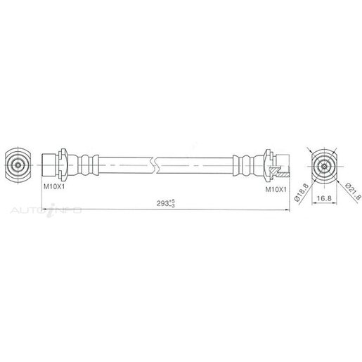 Protex Hydraulic Hose Front - H2022