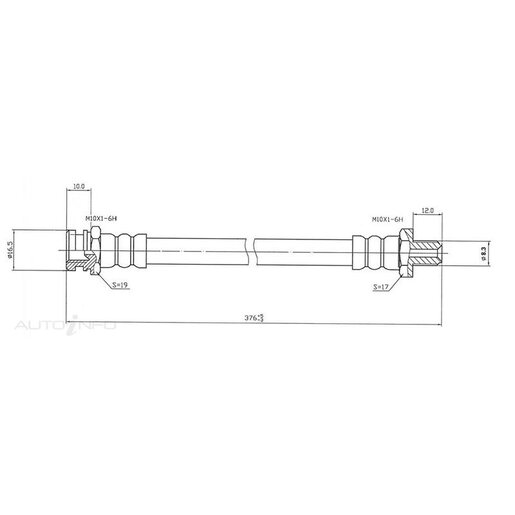 Protex Hydraulic Hose - Front - H1139