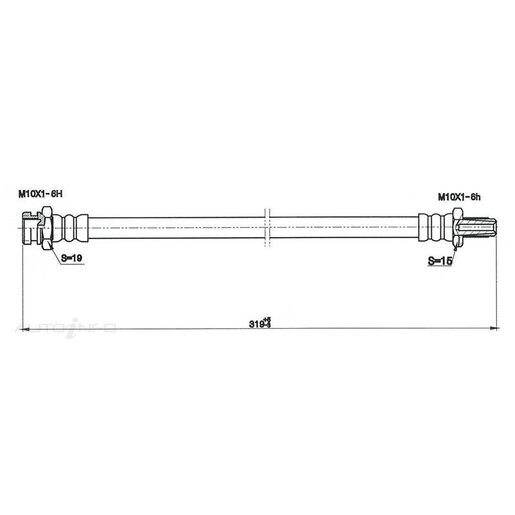 Protex Hydraulic Hose - Front - H1220