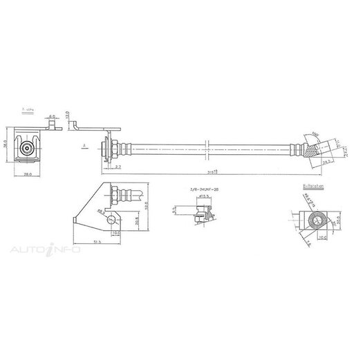 Protex Hydraulic Hose Front - H1347