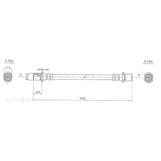 Protex BRAKE HOSE - H1537