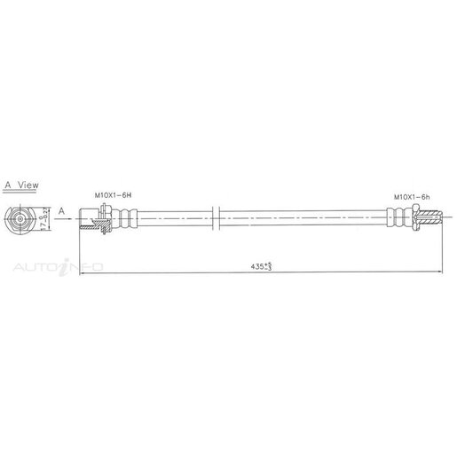 Protex Hydraulic Hose Rear - H1538