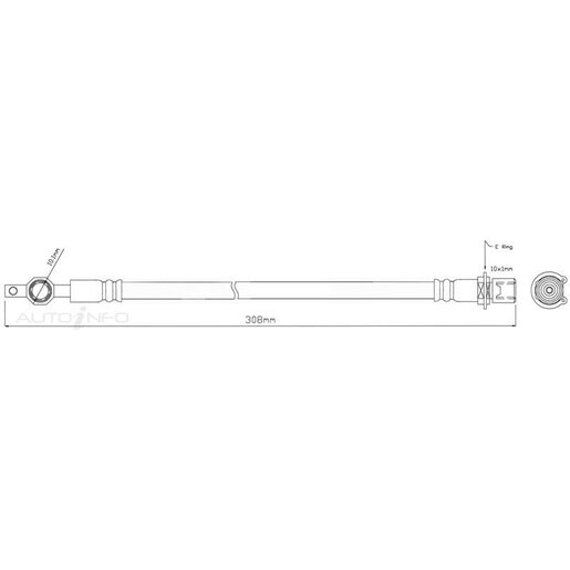 Protex Hydraulic Hose - Front - H1397