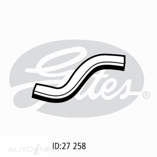 Gates Upper Radiator Hose - 05-0472