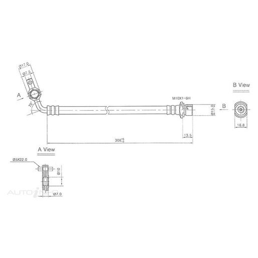 Protex Hydraulic Hose - Front - H1727