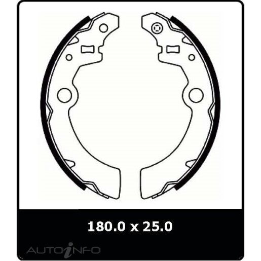 Protex Brake Shoes - Rear - N3021