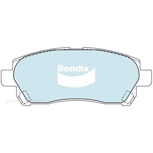 Bendix Ceramic Front Brake Pads - DB1460-GCT