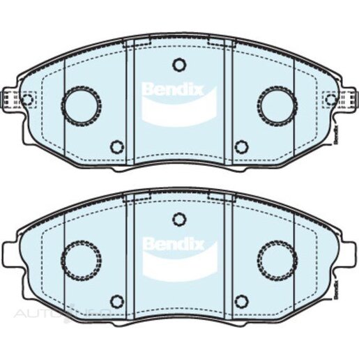 Bendix Ceramic Front Brake Pads - DB1688-GCT