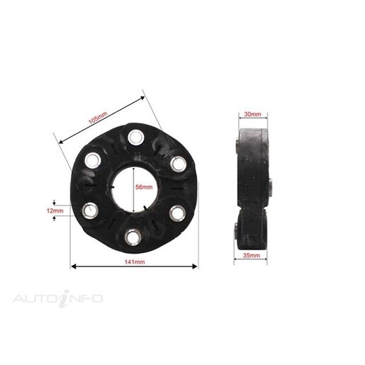 BWS Drive Shaft Coupling/Flex Joint - RCA5001