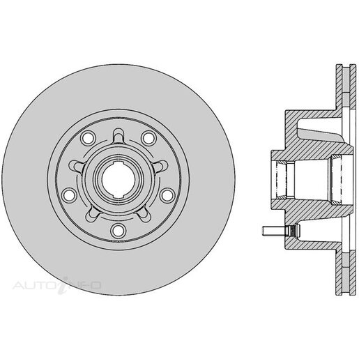 Protex Ultra Select Disc Rotor - Front - SDR025