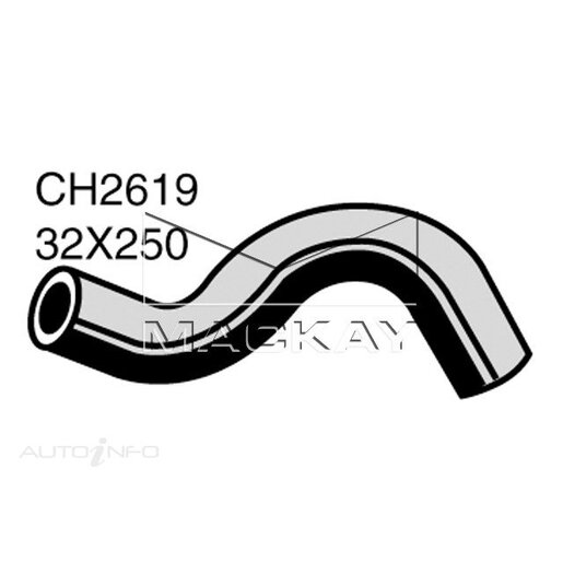 Mackay Radiator Upper Hose - CH2619