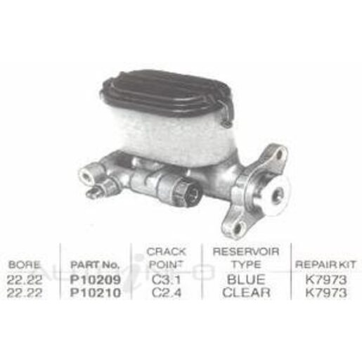 Protex Brake Master Cylinder - P10209