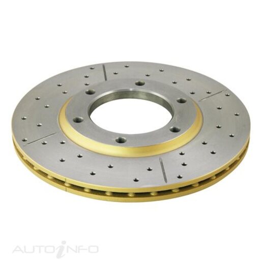 DBA Disc Brake Rotor Single Street Cross Drilled & Slotted - DBA329X