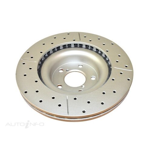 DBA Disc Brake Rotor Single Street Cross Drilled & Slotted - DBA650X