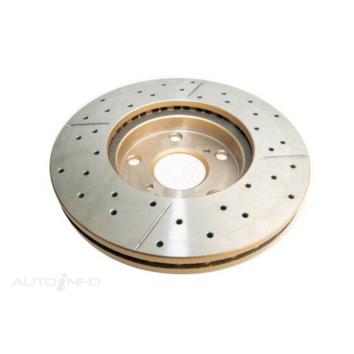 DBA Disc Brake Rotor Single Street Cross Drilled & Slotted - DBA735X