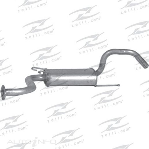 Redback Rear Muffler Std Replacement - M3523