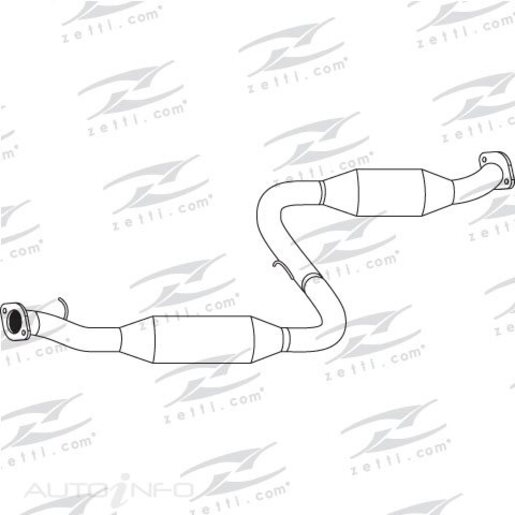 Redback Front Muffler Std Replacement - M4180