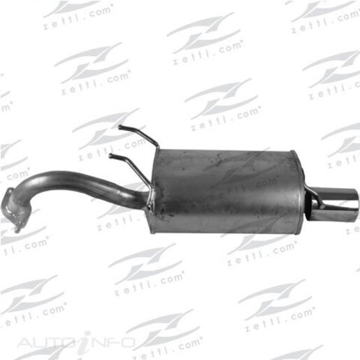 Redback Rear Muffler Std Replacement - M4193