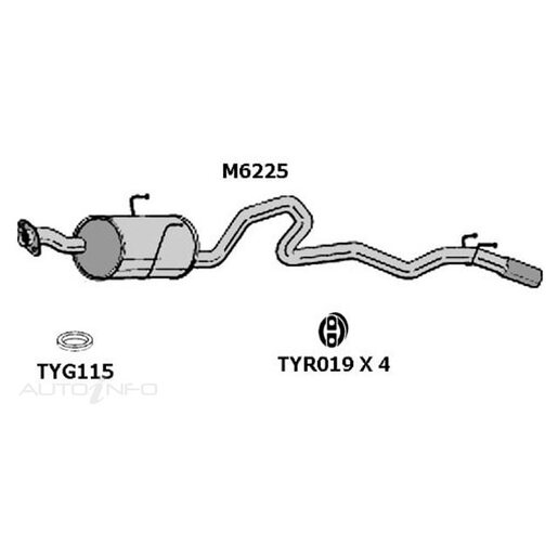 Redback Exhaust Muffler - M6225