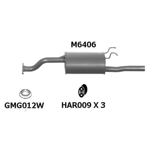 Redback Exhaust Muffler - M6406