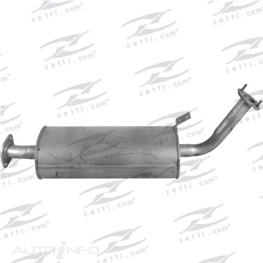 Redback Rear Muffler Std Replacement - M7692