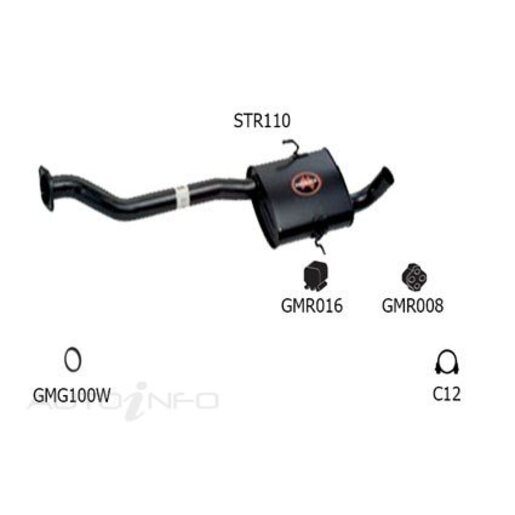 Redback Sports Exhaust System - STR110