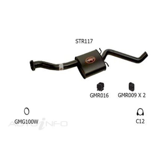 Redback Sports Exhaust System - STR117