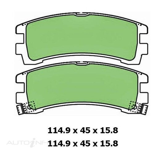 Masterpart Rear Brake Pads - DB1175MP