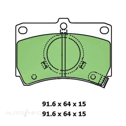 Masterpart Front Brake Pads - DB406MP