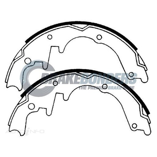 Masterpart Rear Brake Shoes - N1271