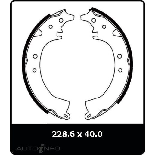 Masterpart Rear Brake Shoes - N1659