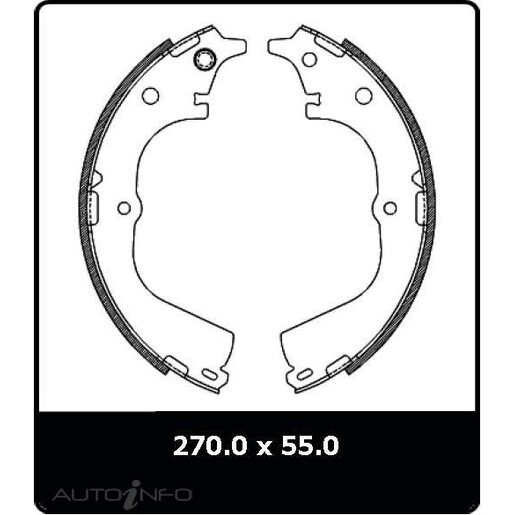 Masterpart Rear Brake Shoes - N1678