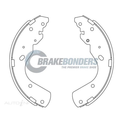 Brake Bonders Rear Brake Shoes - N1769