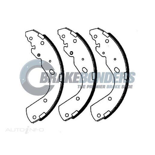 Brake Bonders Rear Brake Shoes - N1769-6