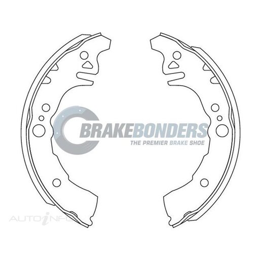 Brake Bonders Rear Brake Shoes - N1772